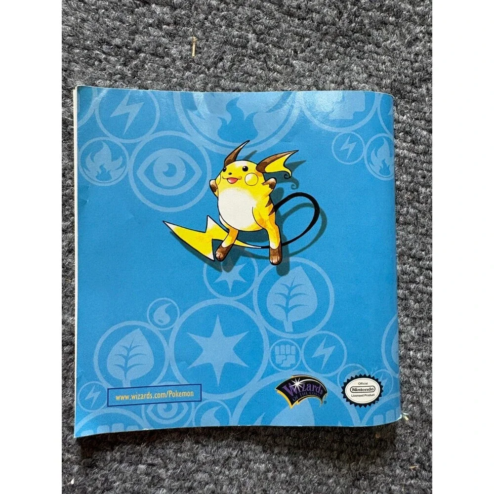 POKEMON  2 BASE SET TRADING CARD GAME STARTER SET BOX Instruction Book EMPTY VTG